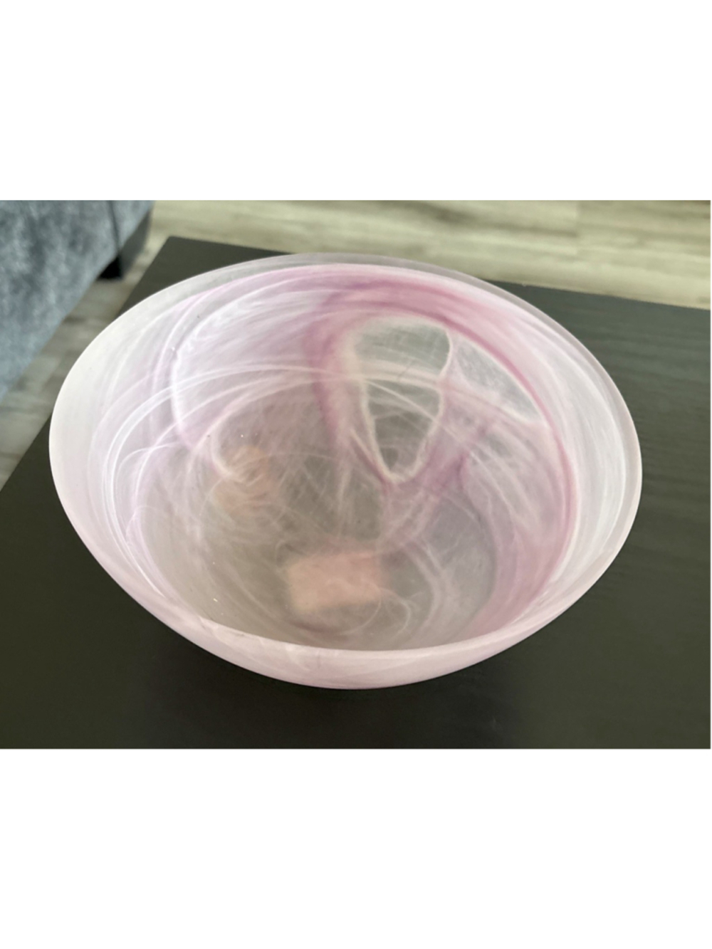 Portmeirion Vintage Purple Swirl Frost Salad Bowl,Small, Made In Turkey. 8.25”
